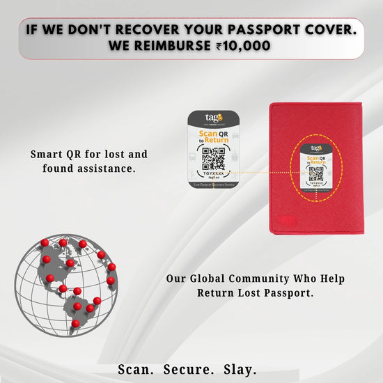 tag8 Genuine Leather Passport Case for premium quality and secure travel organization