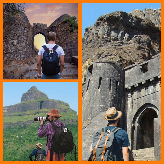 Chhatrapati Shivaji Maharaj white theme smart bag tag with QR code by tag8