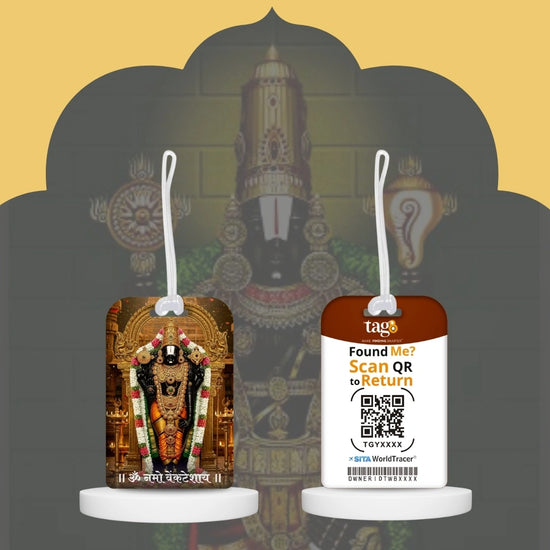 Shree Vyankatesh smart bag tag with QR code by tag8