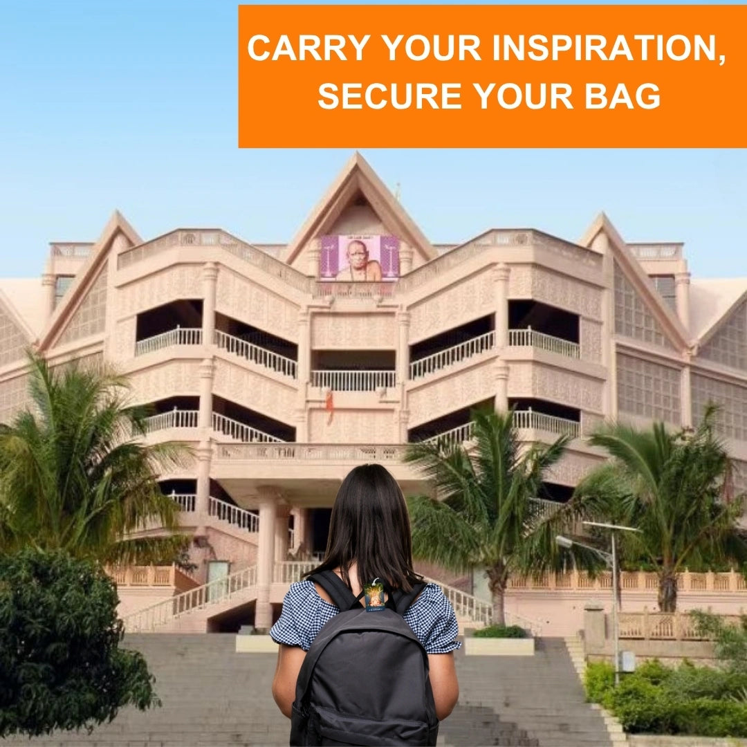 Shri Swami Samarth smart bag tag with QR code by tag8