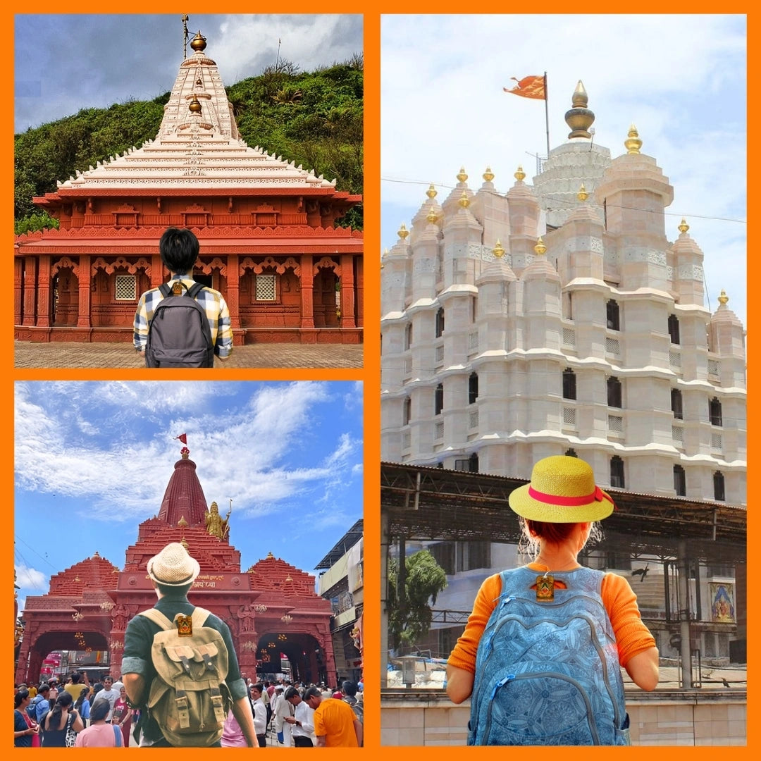 Shree Siddhivinayak Ganapati smart bag tag with QR code by tag8