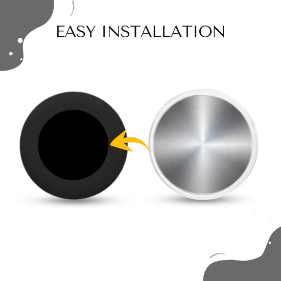 Black silicone holder for smart trackers by tag8