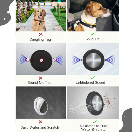 Black silicone holder for smart trackers by tag8