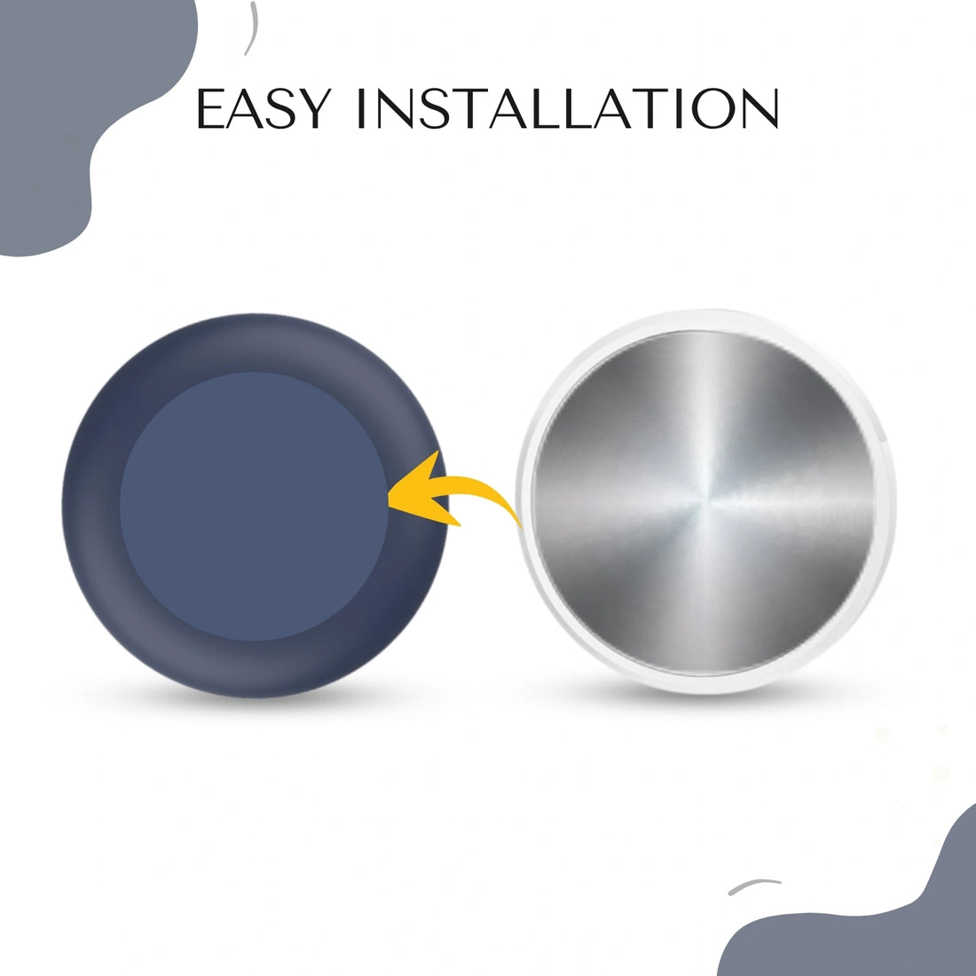 Blue silicone holder for smart trackers by tag8