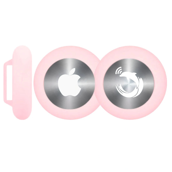 Pink silicone holder for smart trackers by tag8