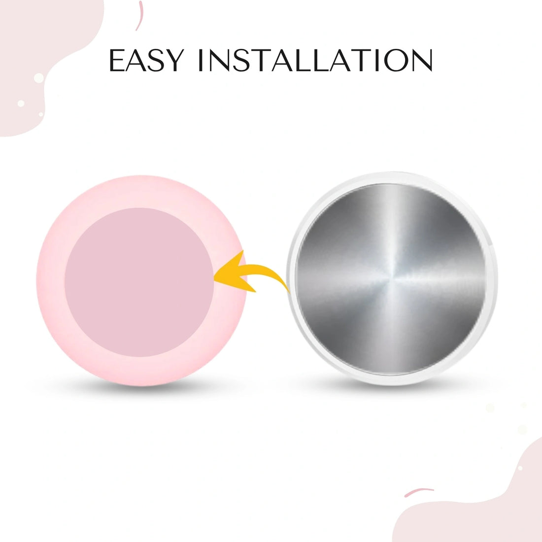 Pink silicone holder for smart trackers by tag8