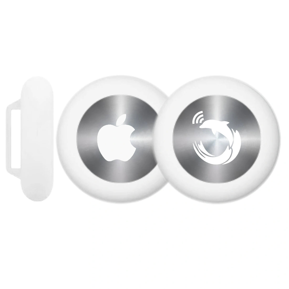 White silicone holder for smart trackers by tag8