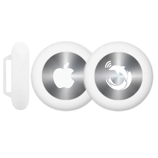 White silicone holder for smart trackers by tag8