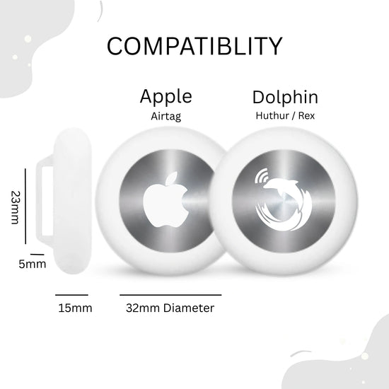 White silicone holder for smart trackers by tag8