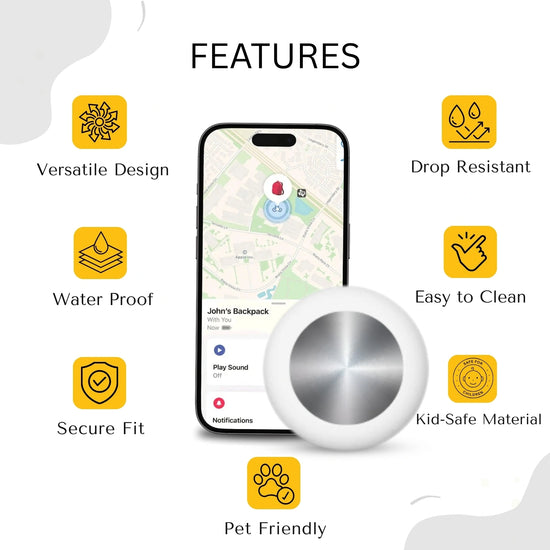 White silicone holder for smart trackers by tag8