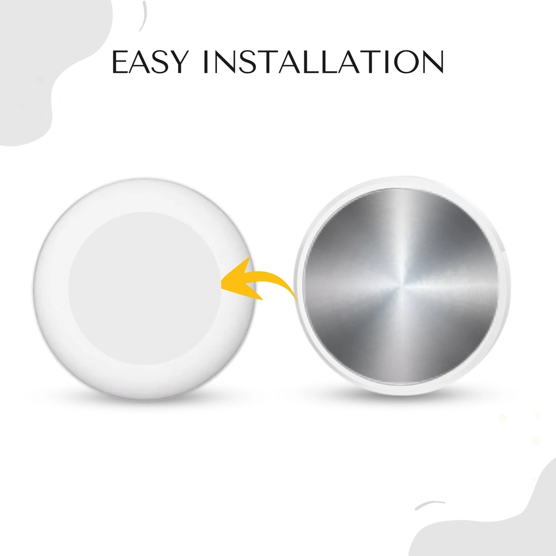 White silicone holder for smart trackers by tag8