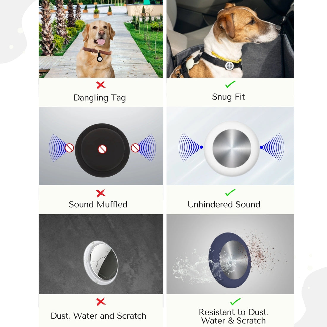 White silicone holder for smart trackers by tag8