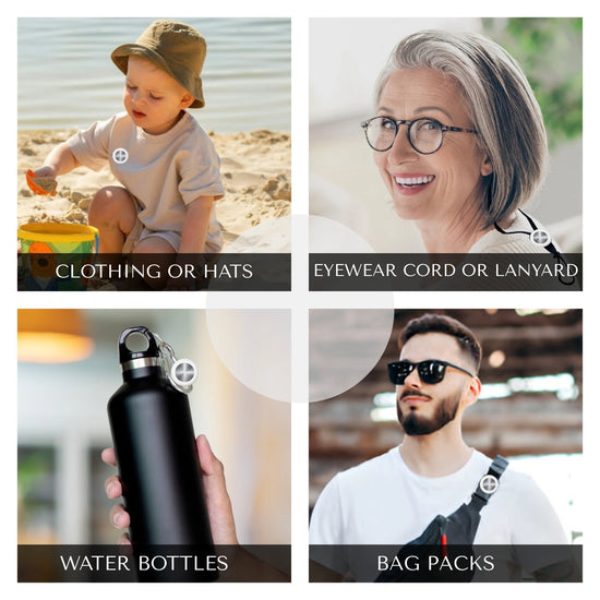 White silicone holder for smart trackers by tag8