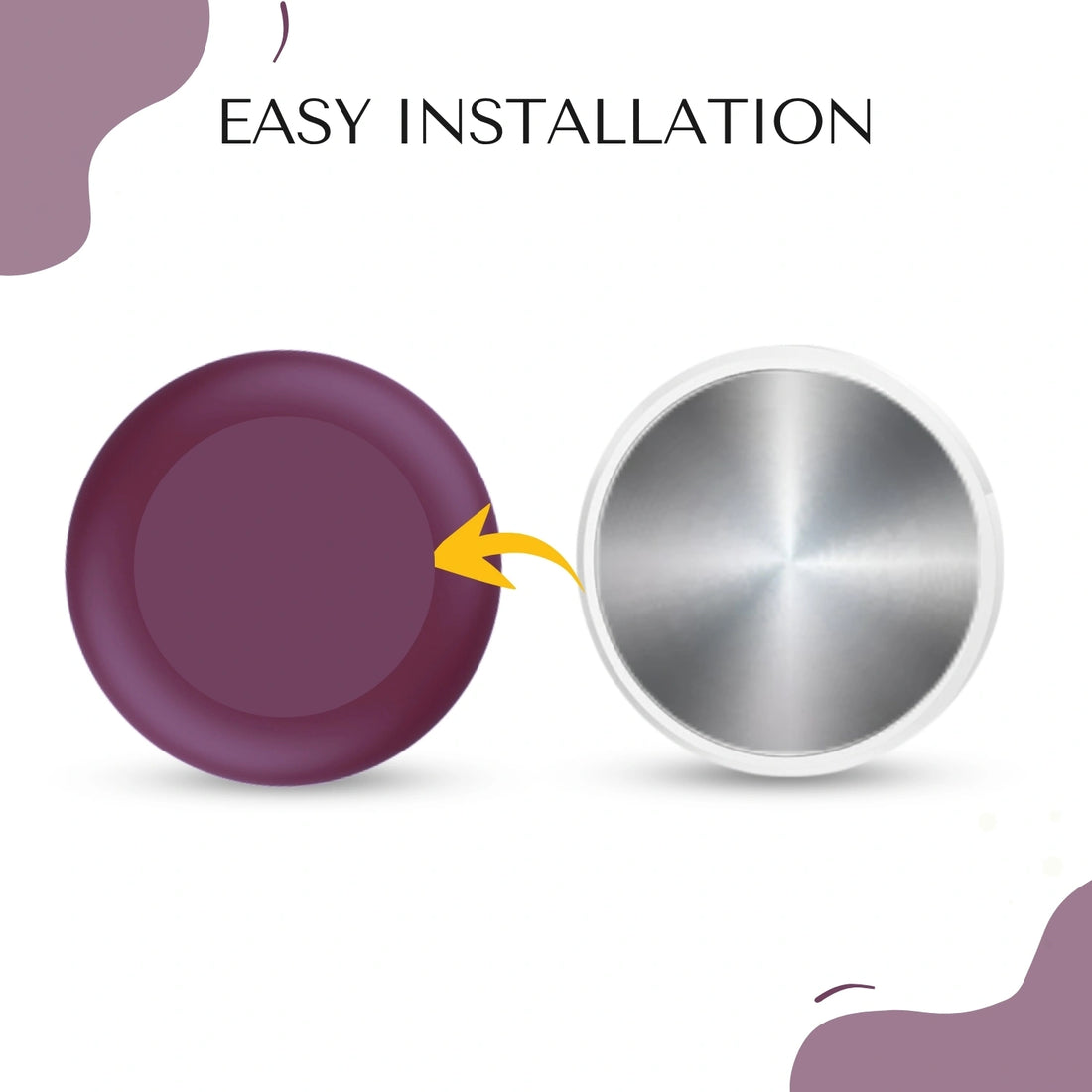 Wine colour silicone holder for smart trackers by tag8