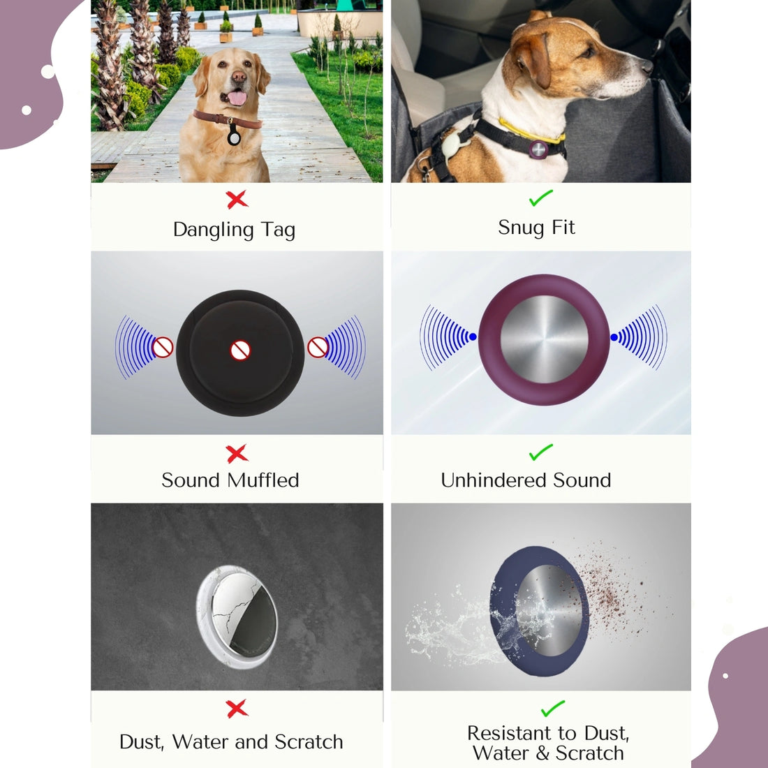 Wine colour silicone holder for smart trackers by tag8