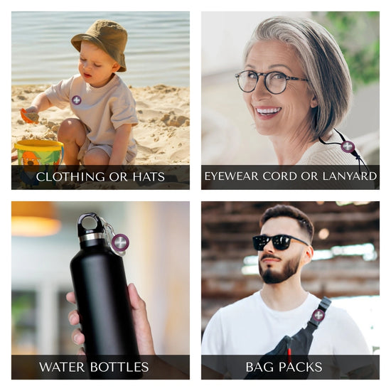 Wine colour silicone holder for smart trackers by tag8