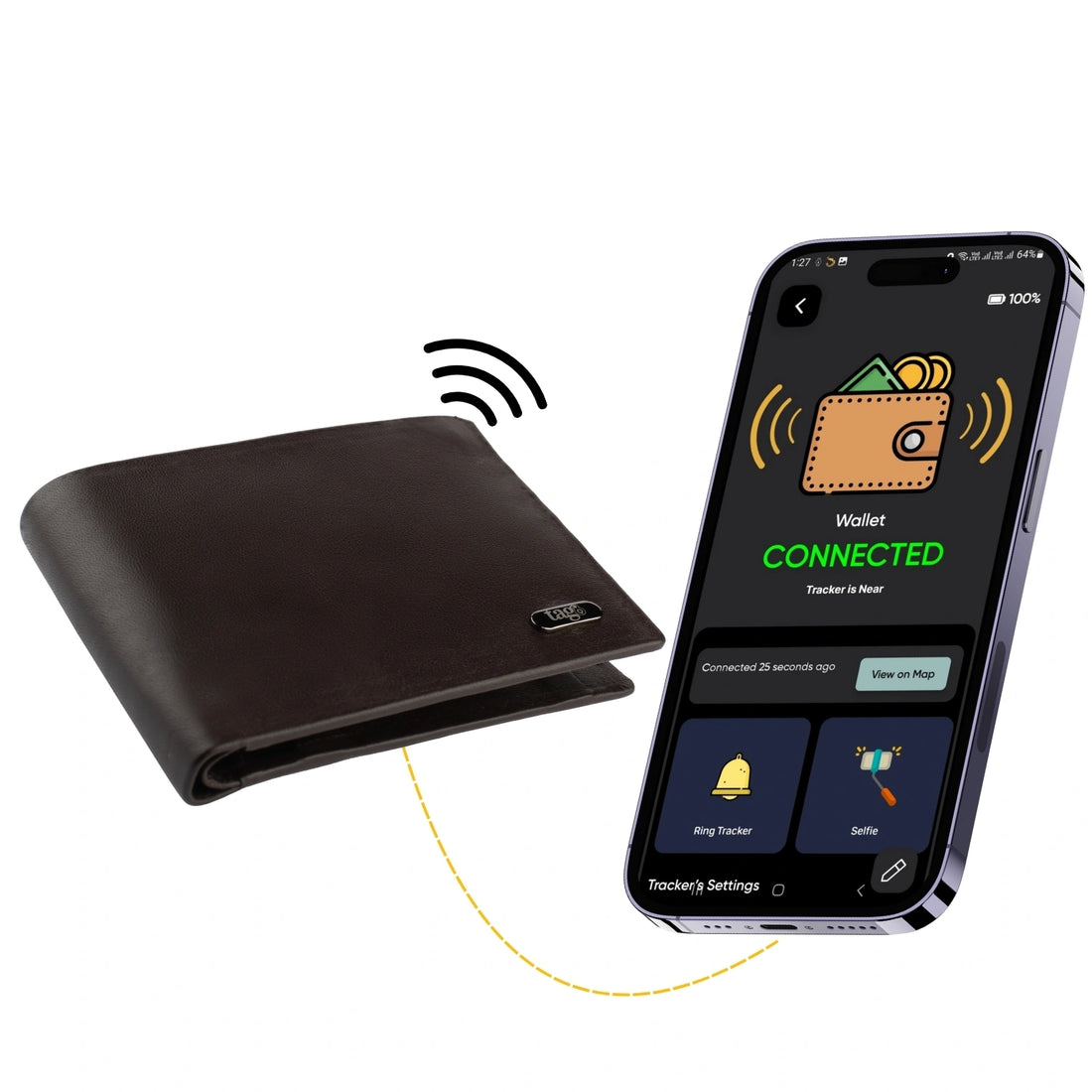 tag8 Smart Wallet - Stitchless design with RFID protection and smart tracking for modern security