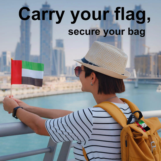 UAE QR Bag Tag by tag8 with QR code for tracking