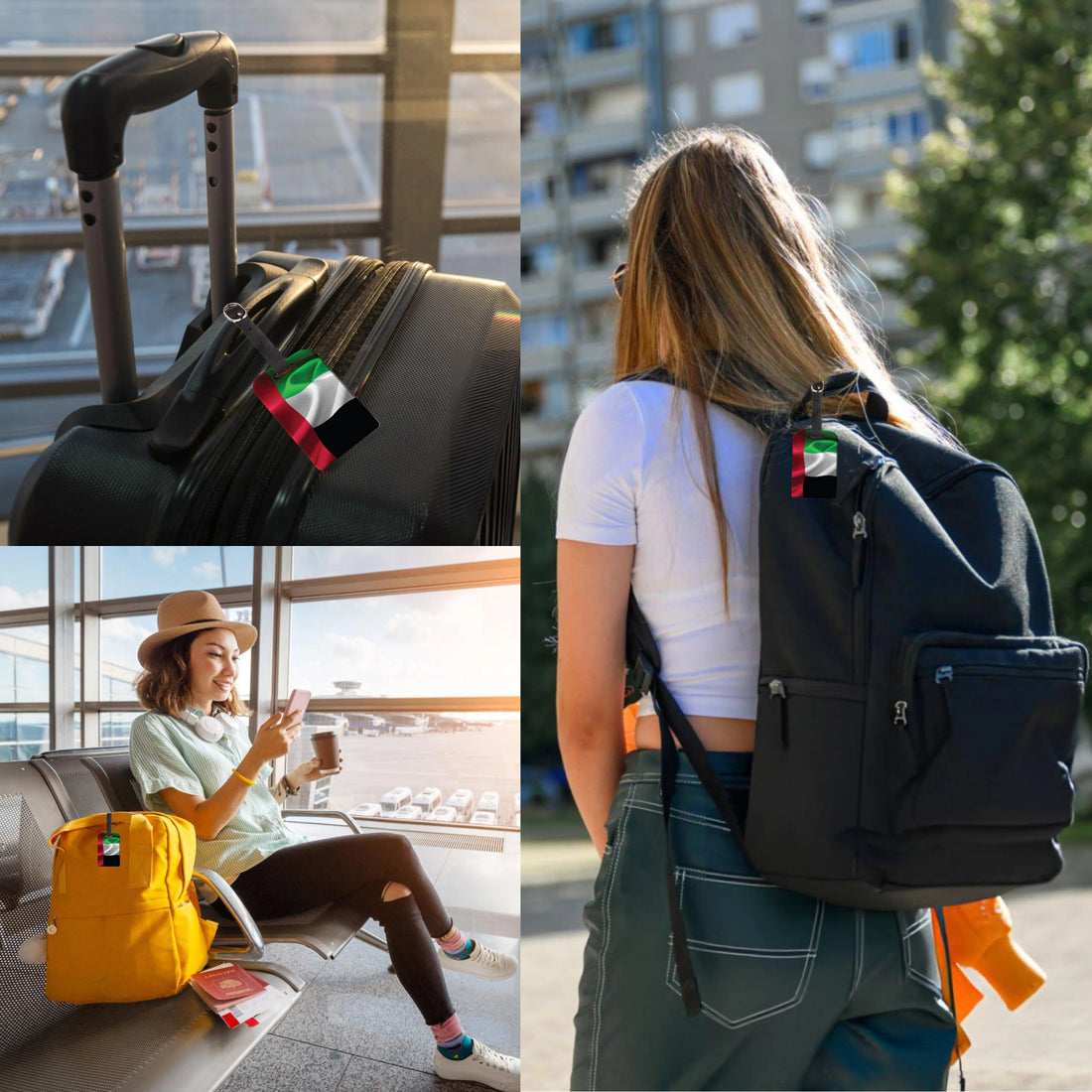 UAE QR Bag Tag by tag8 with QR code for tracking