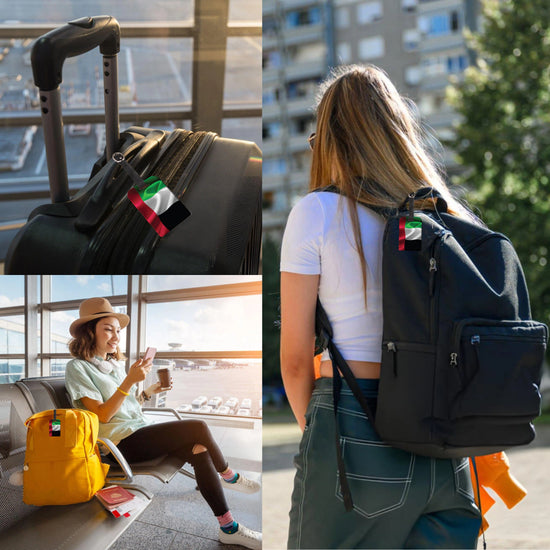 UAE QR Bag Tag by tag8 with QR code for tracking