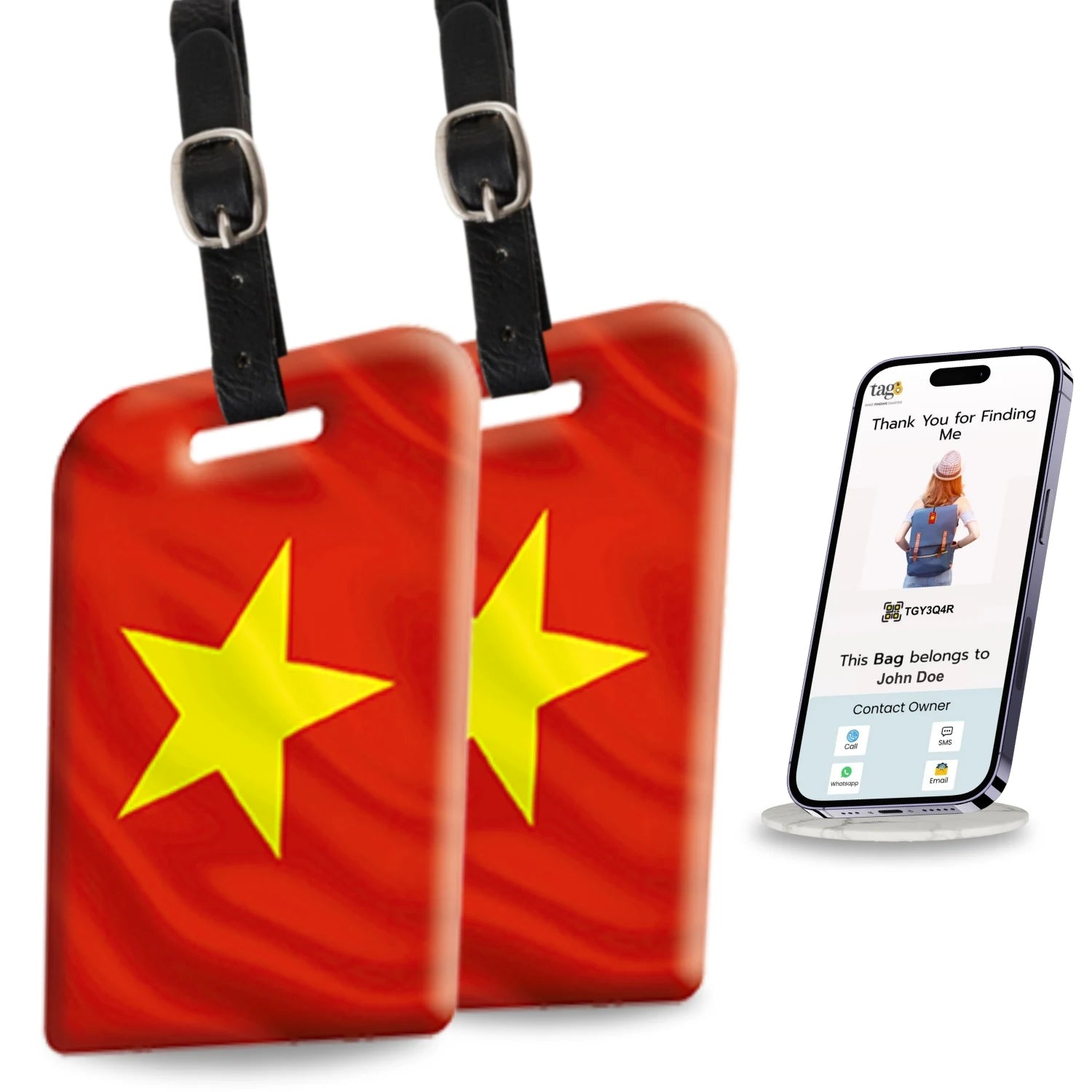 Vietnam QR Bag Tag by tag8 for luggage safety