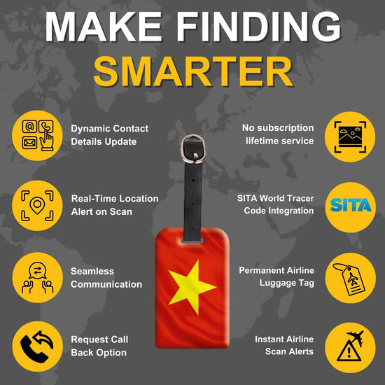 Vietnam QR Bag Tag by tag8 for luggage safety