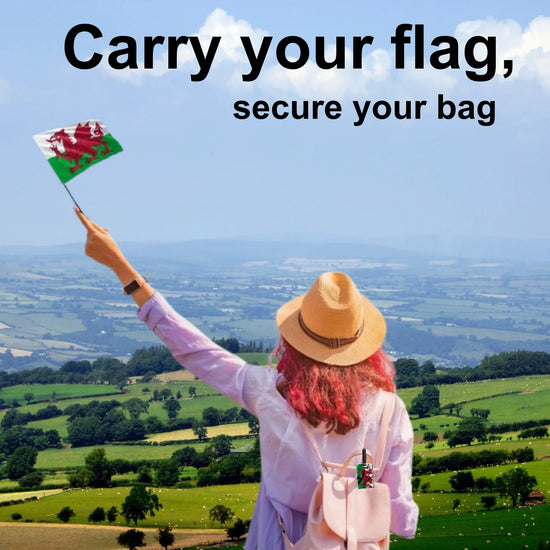 Wales QR Bag Tag by tag8 for travel security