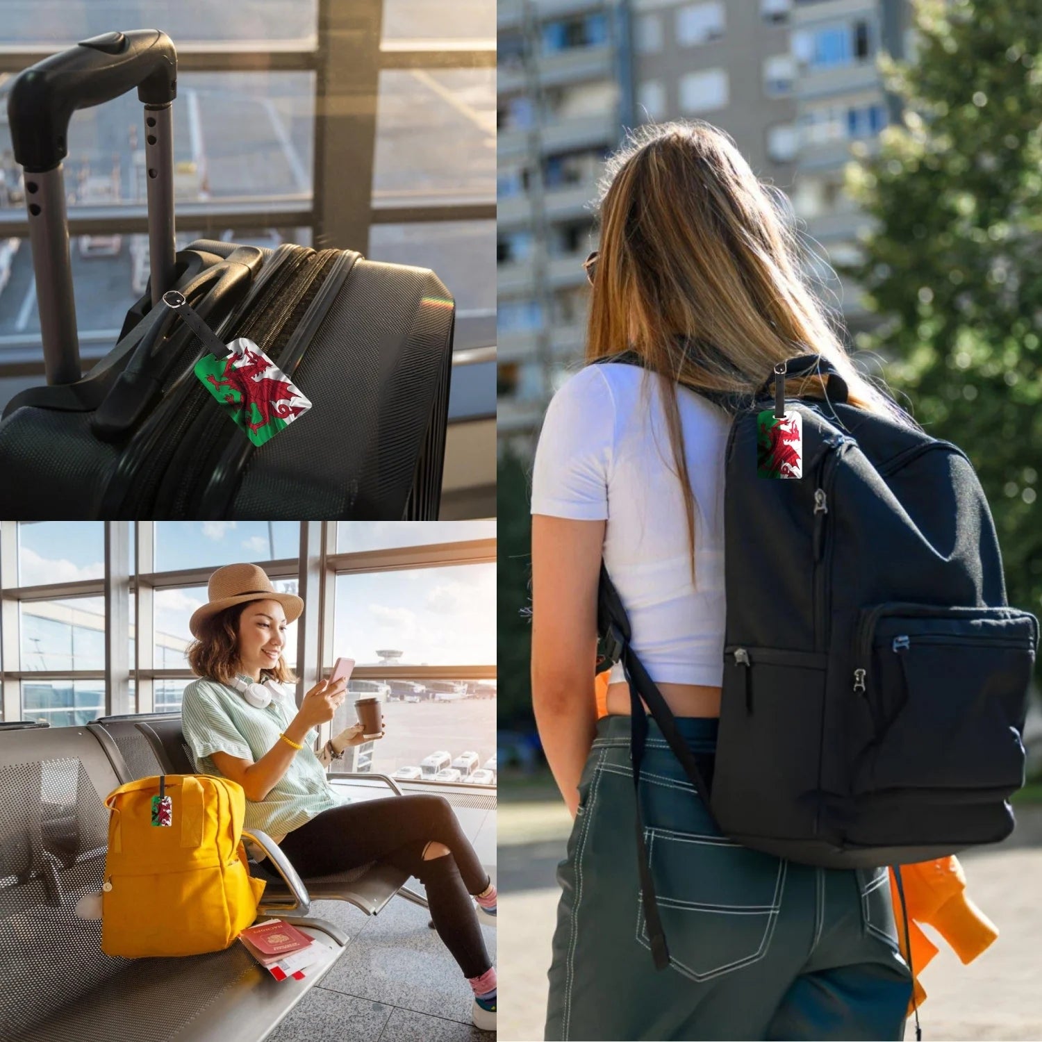 Wales QR Bag Tag by tag8 for travel security