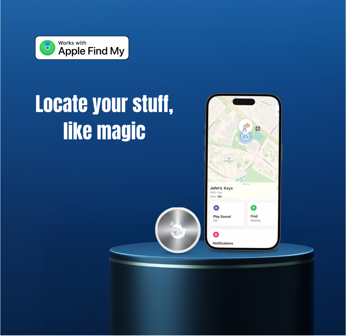 Dolphin Smart Bluetooth Tracker Pro with Leather Case [Carbon Fiber]