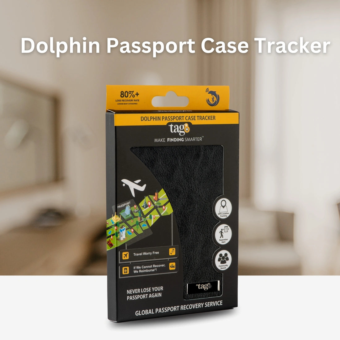 Genuine Leather Passport Finder Case