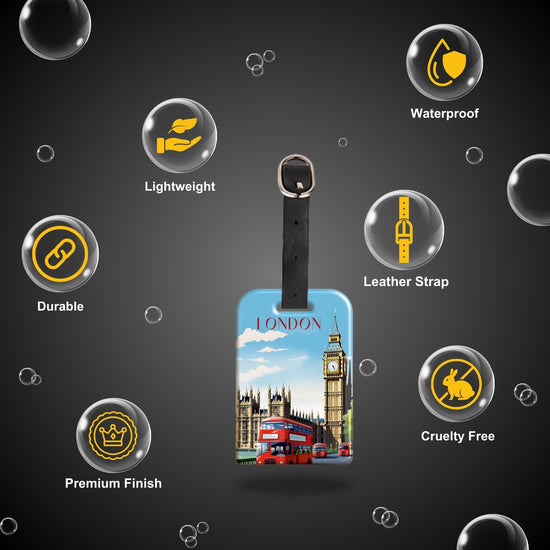 Smart Bag Security Tag - London  [Pack 2]-tag8