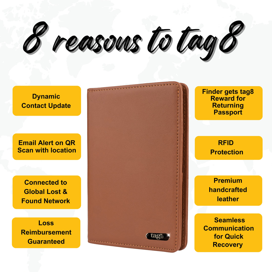 Genuine Leather Passport Finder Case