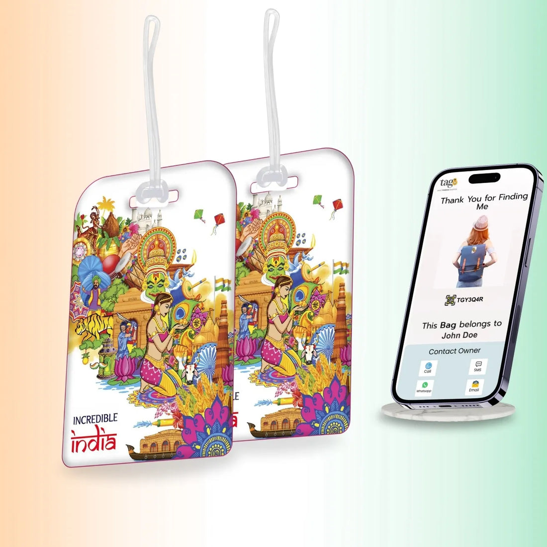 ஸ்மார்ட் பேக் பாதுகாப்பு டேக் - நம்பமுடியாத இந்திய கலாச்சாரம் [தொகுப்பு 2] 
