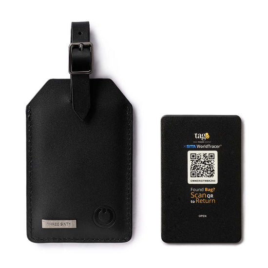 Orbit Smart Luggage Tag Black – Bluetooth tracker in genuine leather