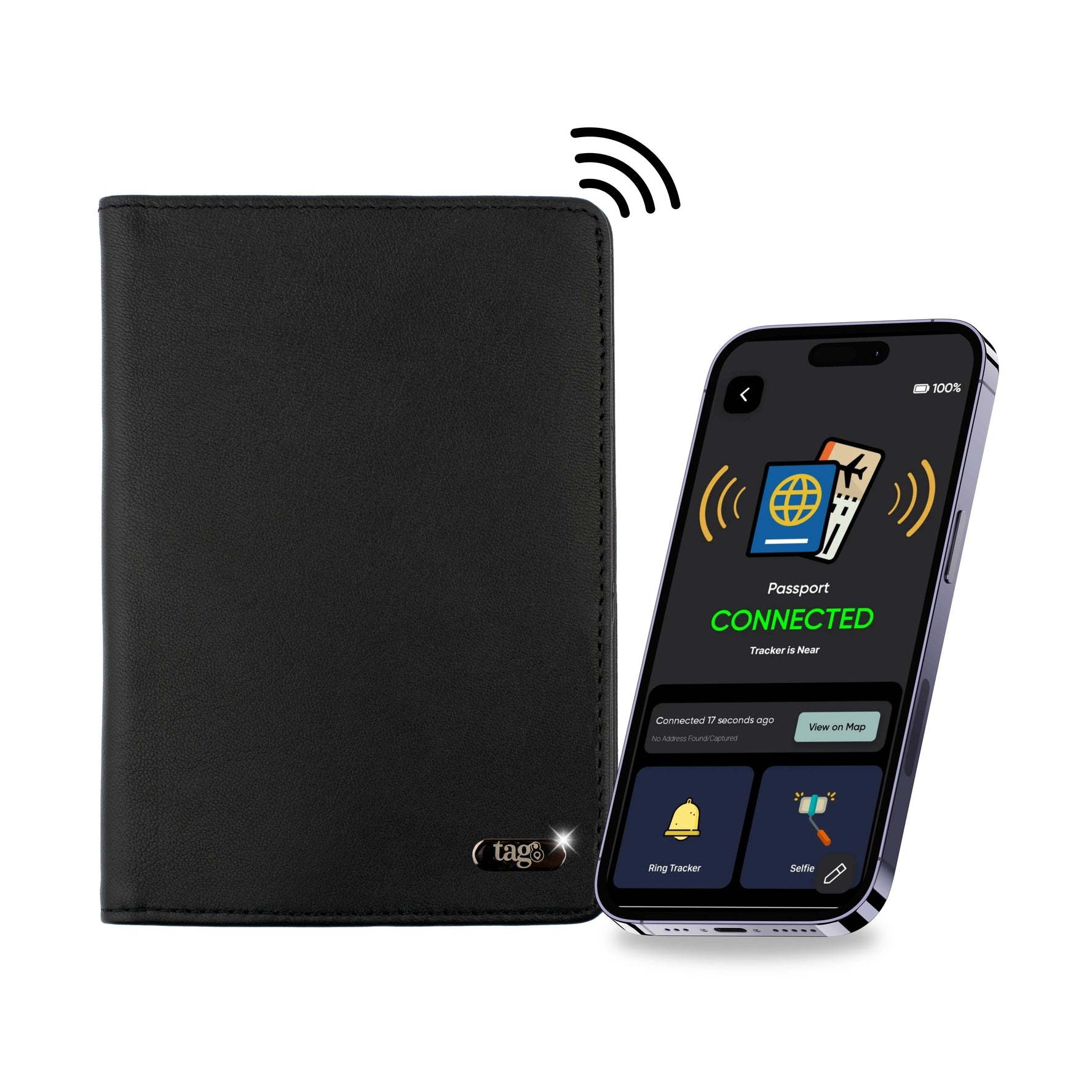 Leather Passport Tracker