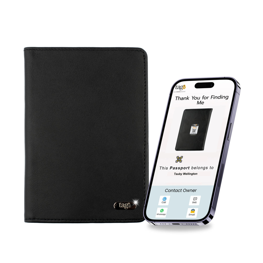 சைவ தோல் பாஸ்போர்ட் RFID கேஸ்