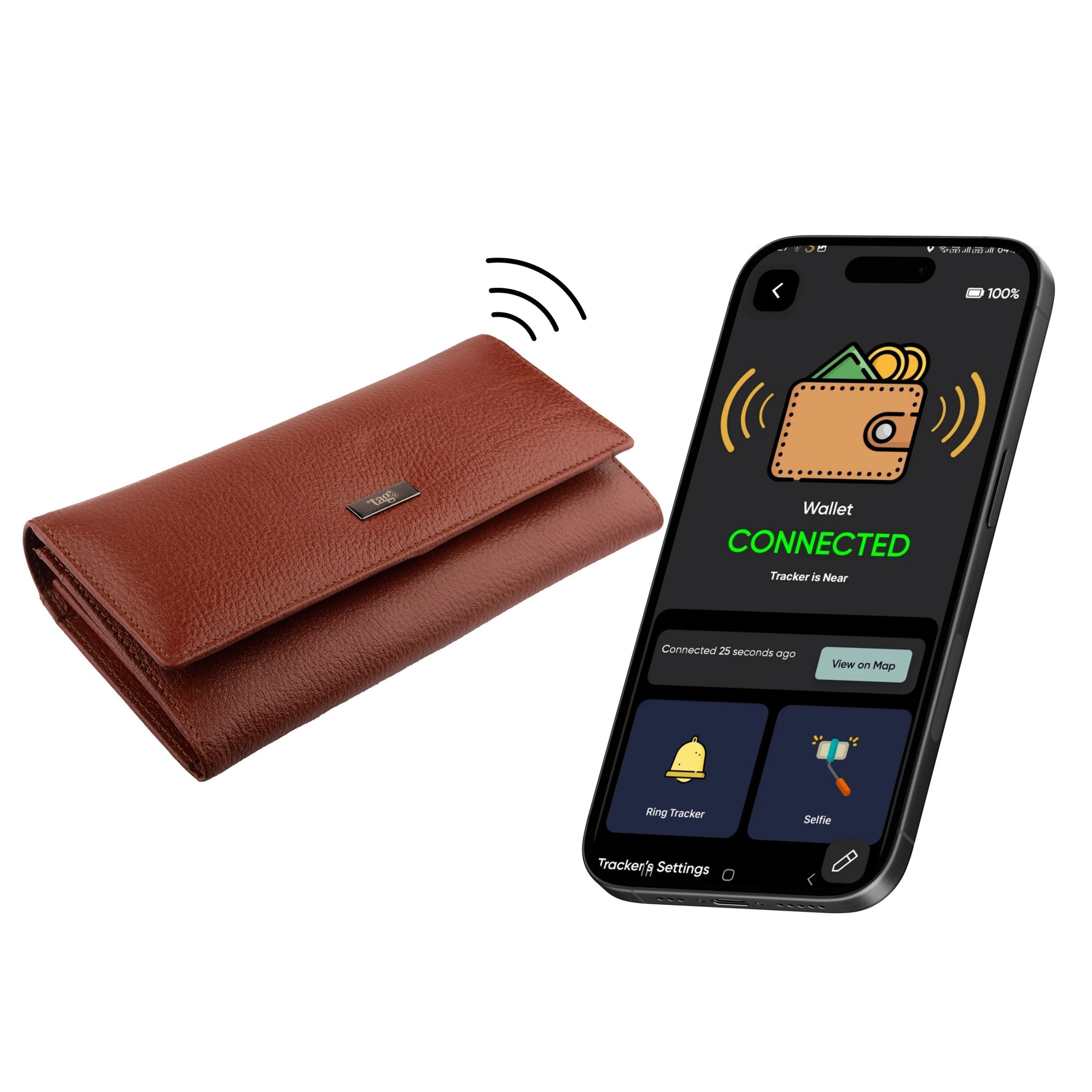 Dolphin Smart Wallet for Women | Bluetooth Tracker & RFID Protection