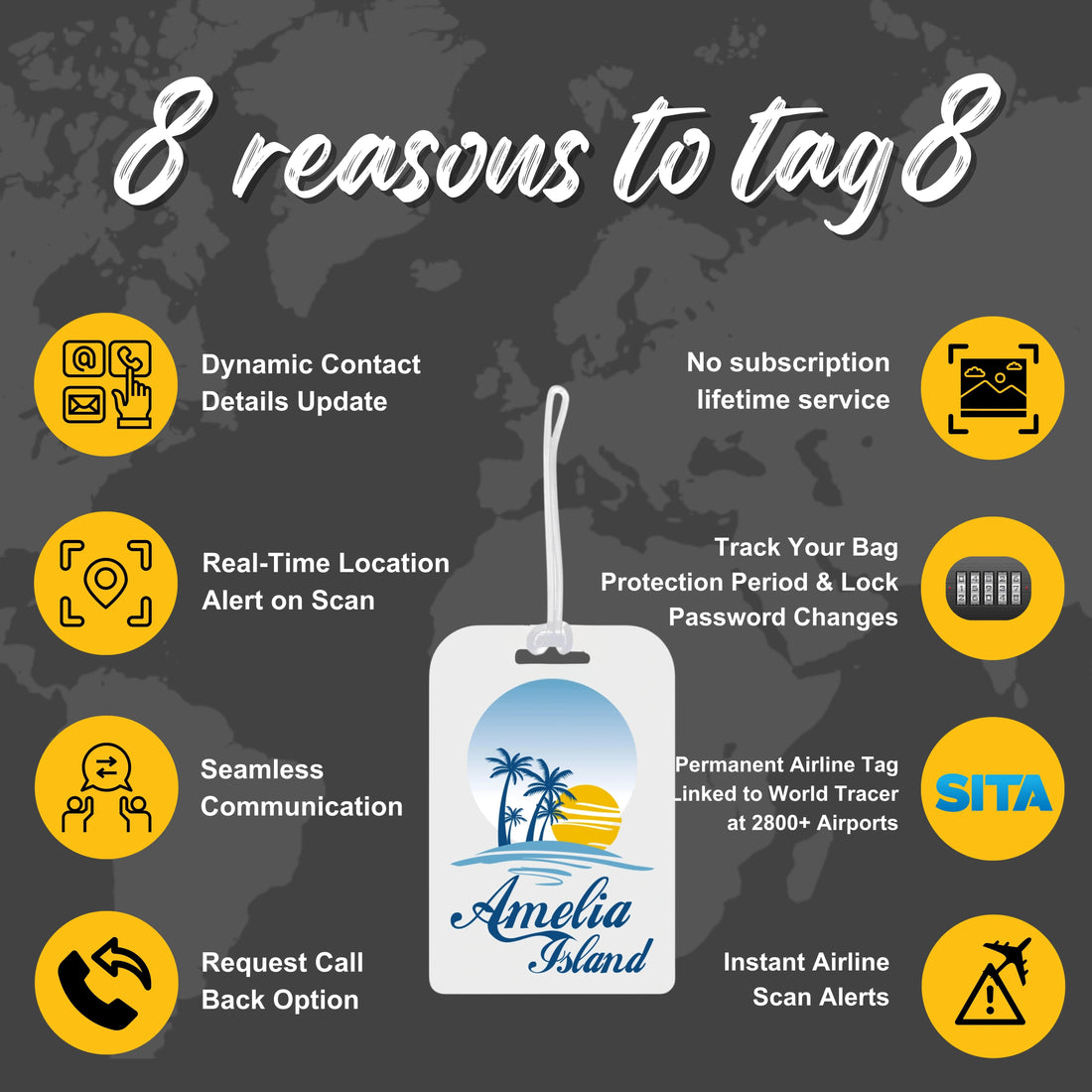 ஸ்மார்ட் பேக் டேக் அமெலியா தீவு FL நகரம்