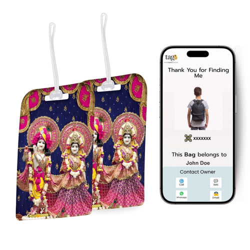 [Pack of 2] tag8 Smart Bag Tag- Radhe Krishnna