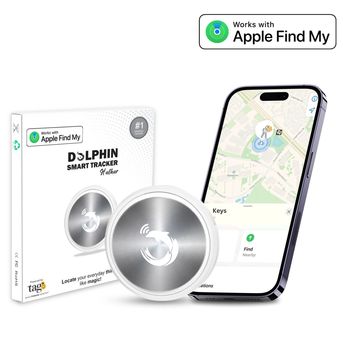 Dolphin Smart Tracker Huthur - Bluetooth Tracker