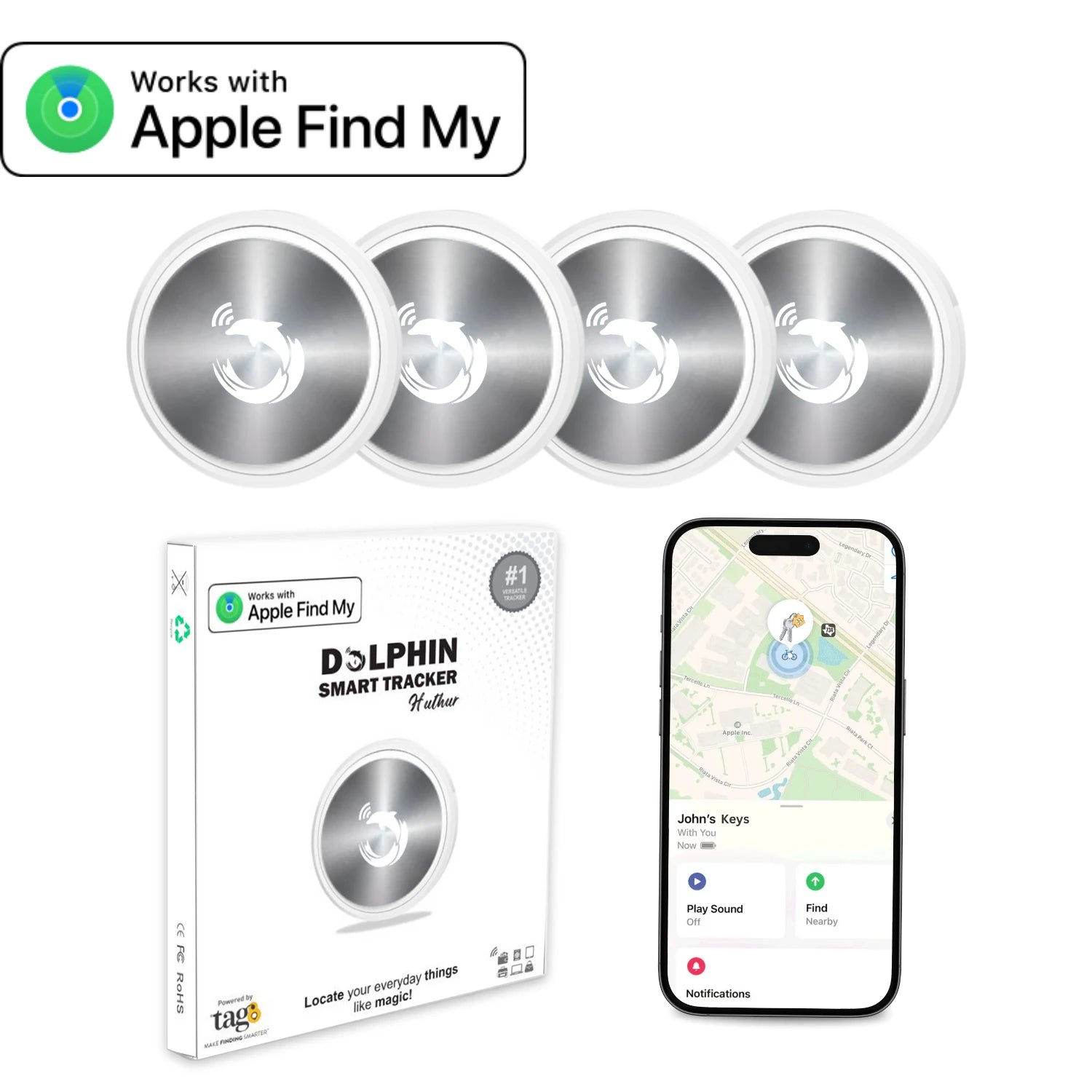 Dolphin Smart Tracker Huthur - Bluetooth Tracker