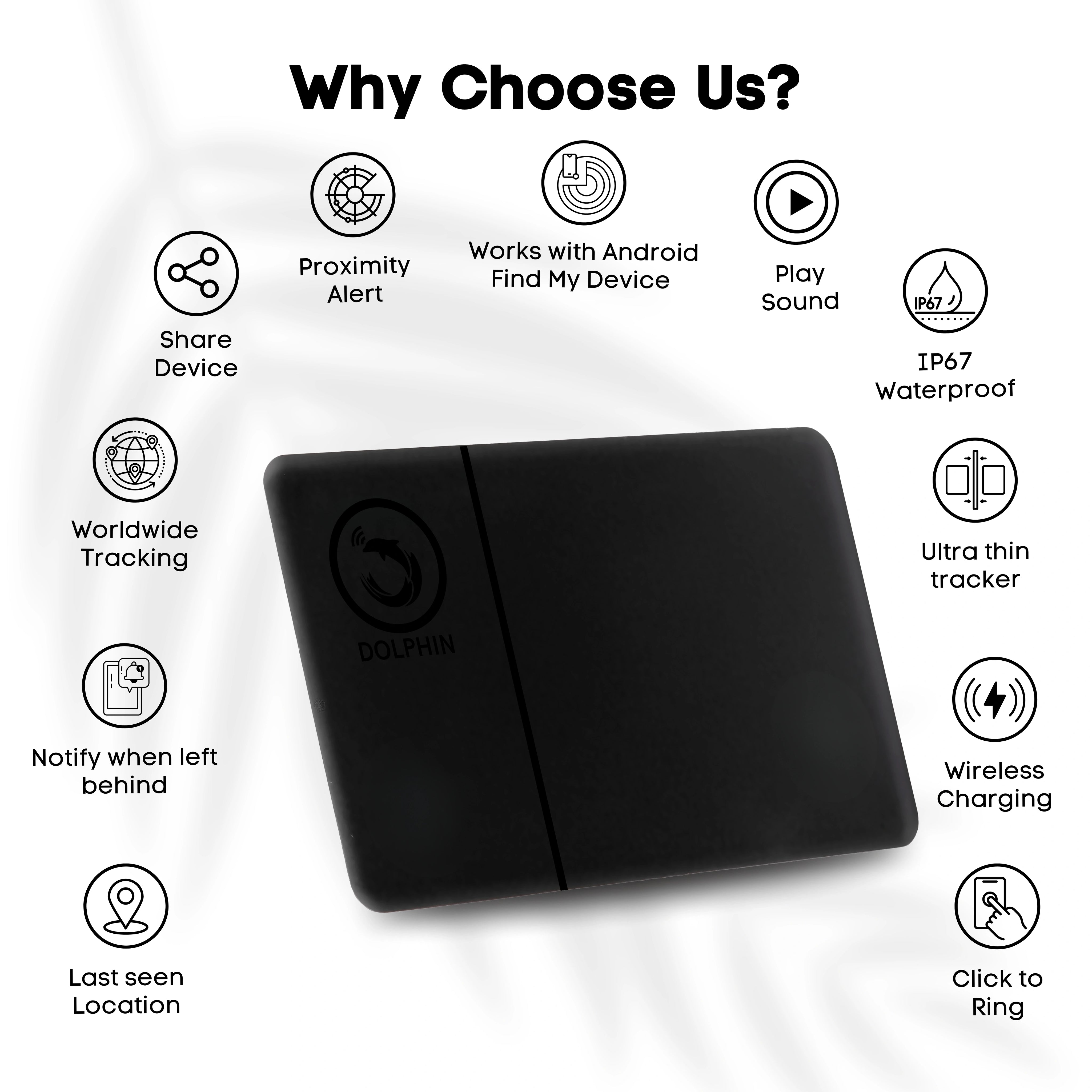 Dolphin Smart Tracker Sleek – iOS Compatible