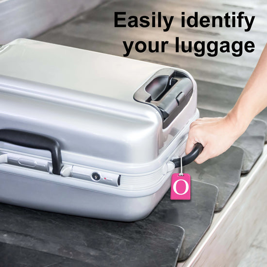 QR tag for bag with initial O