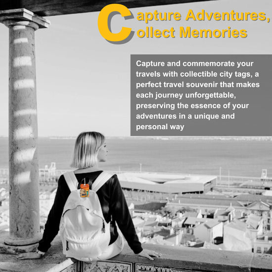 Lisbon QR Bag Tag by tag8 with QR code for tracking