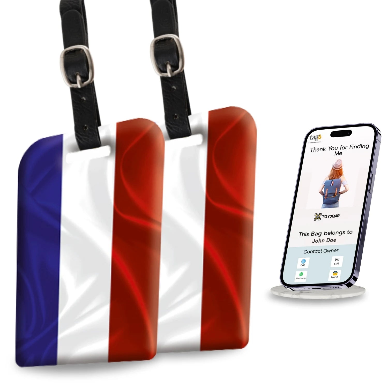 Netherlands QR Bag Tag by tag8 for bag recovery