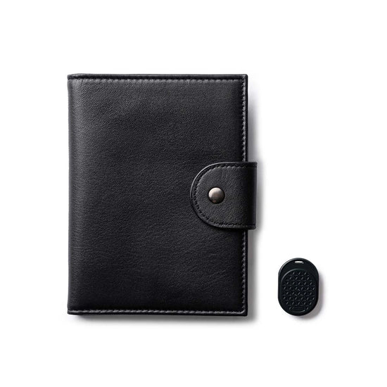 Orbit Smart Passport Holder Bi-Fold with Dolphin Max tracker to secure and locate your passport easily