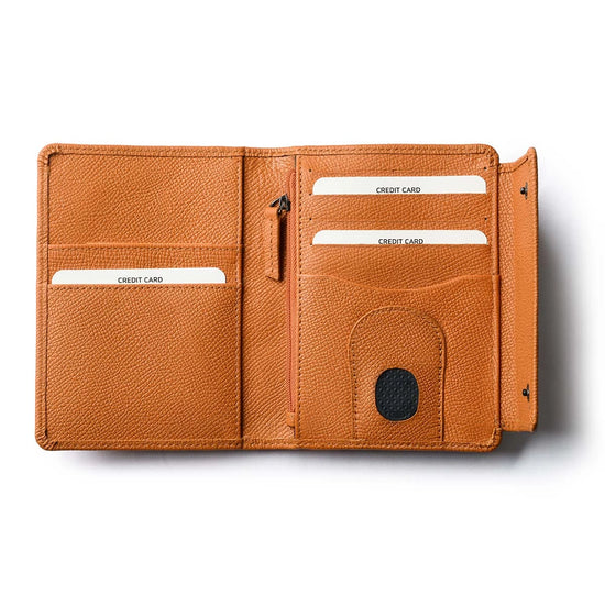 Orbit Smart Passport Holder Tri-Fold with Dolphin Max tracker to secure and locate passport easily
