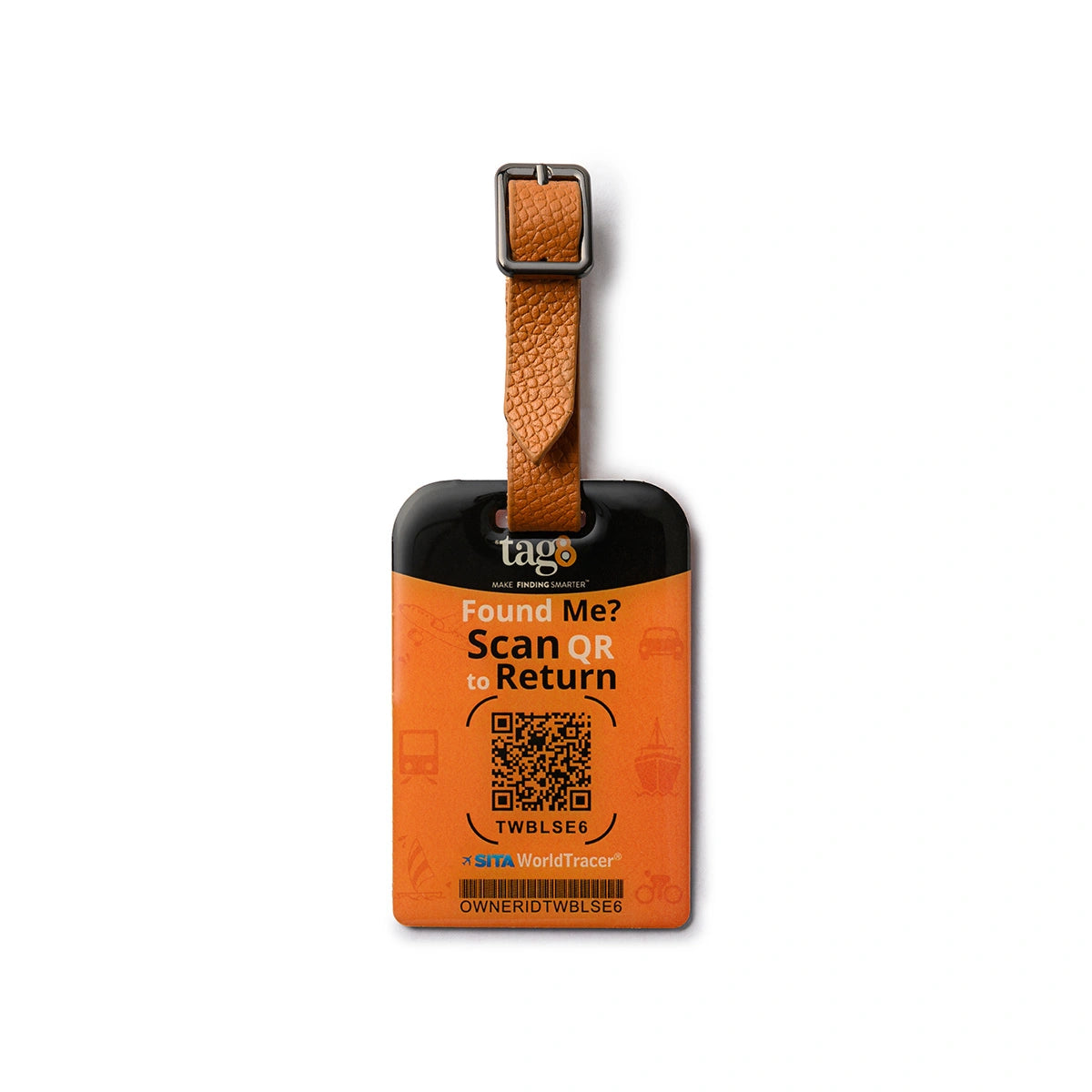 Orbit Smart Security Tag QR-enabled tag to track and recover your luggage during travel