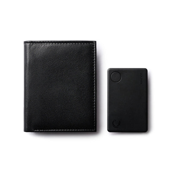 Orbit Smart Wallet with Dolphin Sleek tracker showing card slots and tracking feature