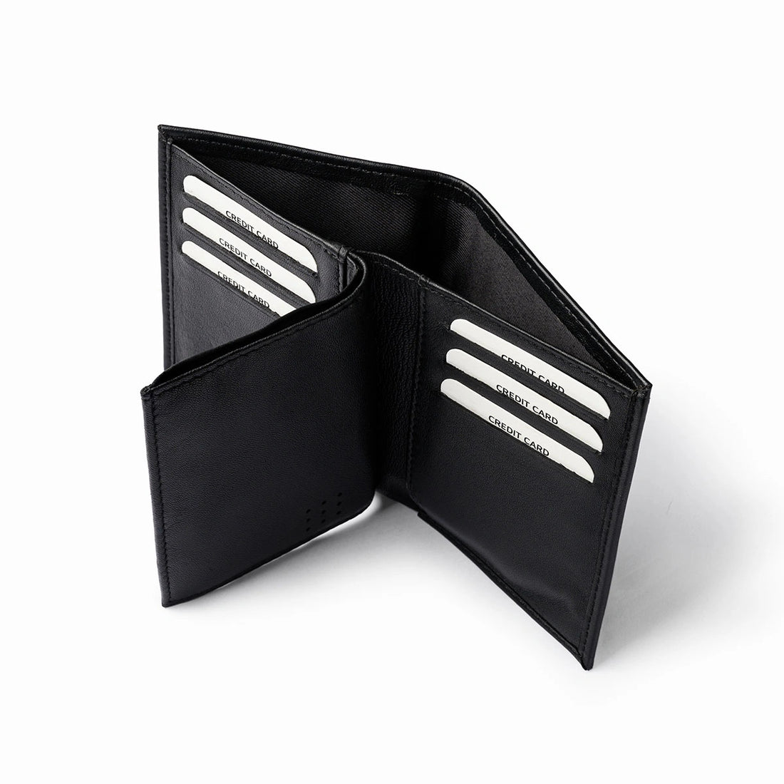 Orbit Smart Wallet with Dolphin Sleek tracker showing card slots and tracking feature